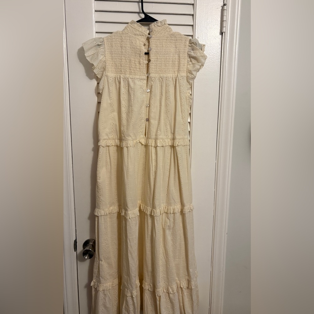 Cleobella Cream Casual Dress - Picture 5 of 6